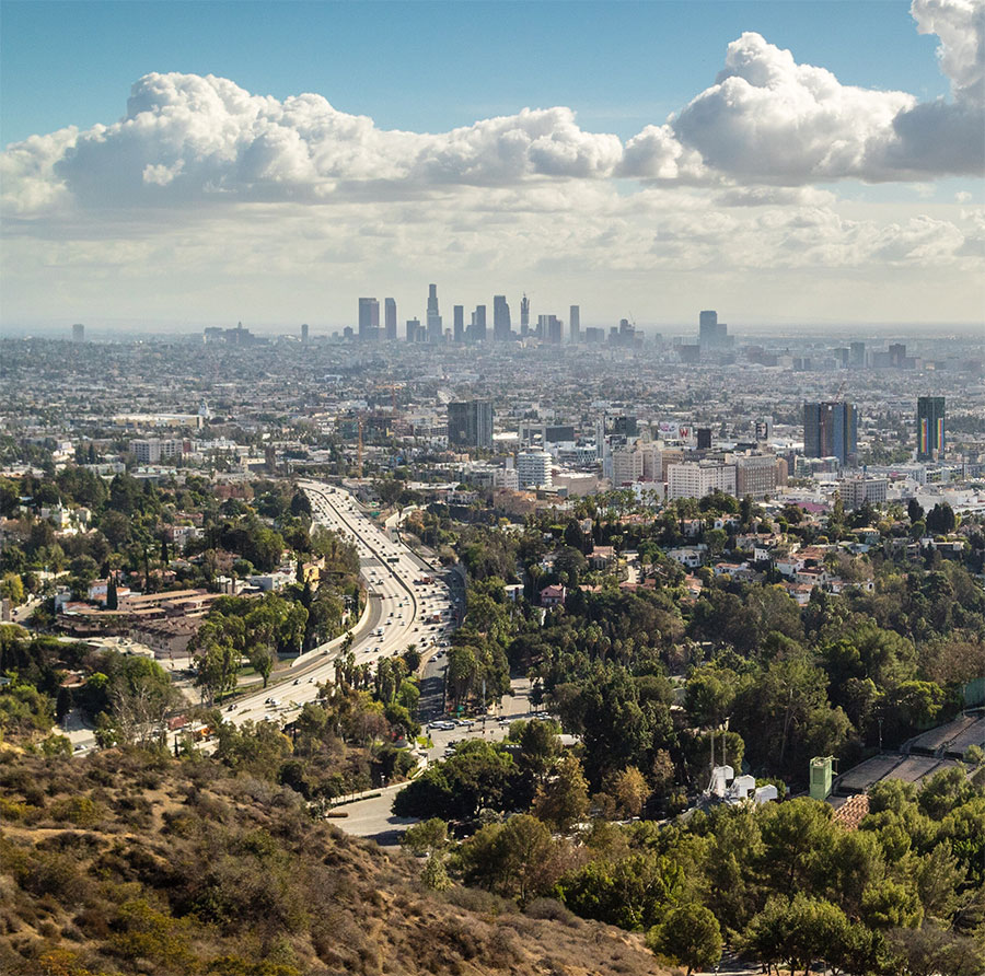 Widok na Los Angeles